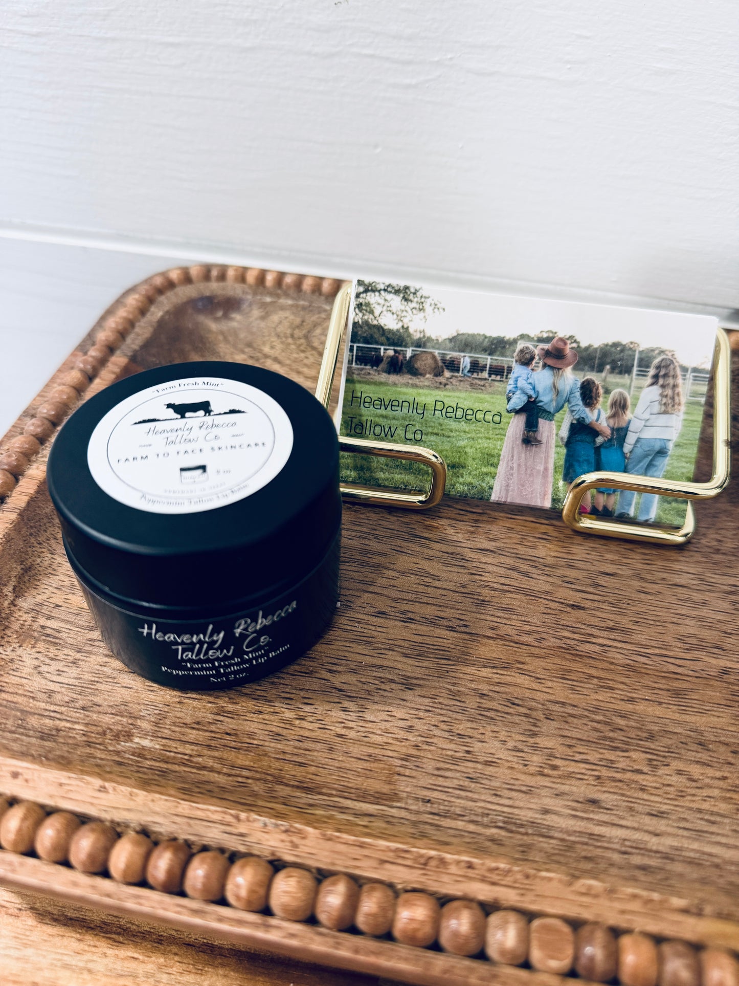 “Farm Fresh Mint”- Peppermint Tallow Lip Balm 1oz