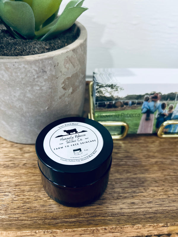 “Little Ranch Hand”- Vanilla Hand, Lip & Body Tallow Balm -2oz