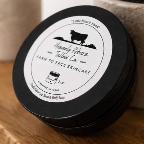“Little Ranch Hand”- Vanilla Hand, Lip & Body Tallow Balm -2oz